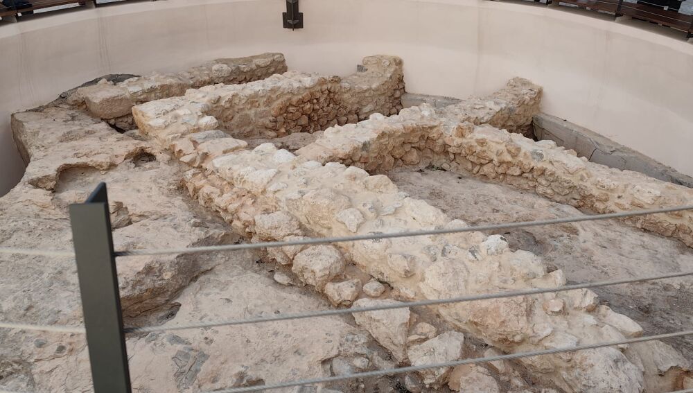 Parte del espacio museístico del Parador de Ibiza