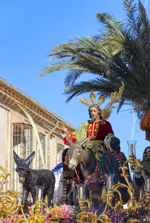 Itinerario y novedades del Domingo de Ramos en Málaga Nuestro Padre Jesús entrando en Jerusalén, de la cofradía de Pollinica