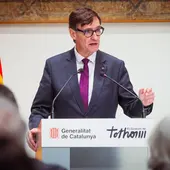 Salvador Illa, en la signatura de l'acord de Pressupostos amb sindicats i patronals Salvador Illa, en la signatura de l'acord de Pressupostos amb sindicats i patronals