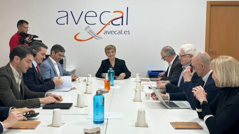 La consellera Marian Cano en la Mesa del Calzado