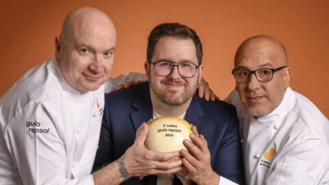 Josetxo Souto, Ramón Aso y Guillermo Cárcamo del Restaurante Callizo