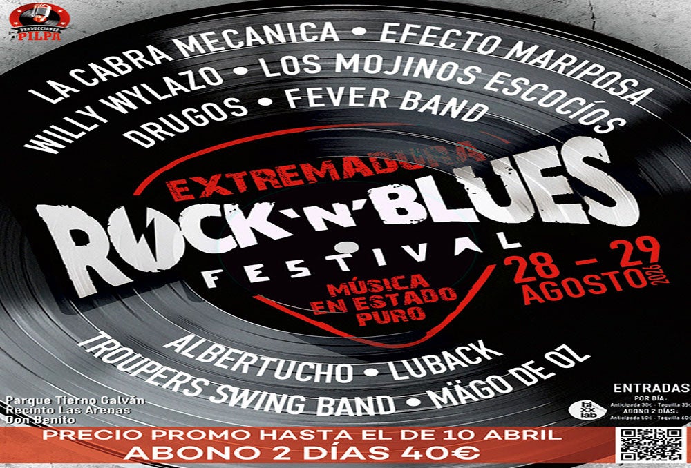 Mägo de Oz, La Cabra Mecánica, Mojinos Escozíos y Albertucho encabezan el Rock N’Blues Festival de Don Benito Mägo de Oz, La Cabra Mecánica, Mojinos Escozíos y Albertucho encabezan el Rock N’Blues Festival de Don Benito