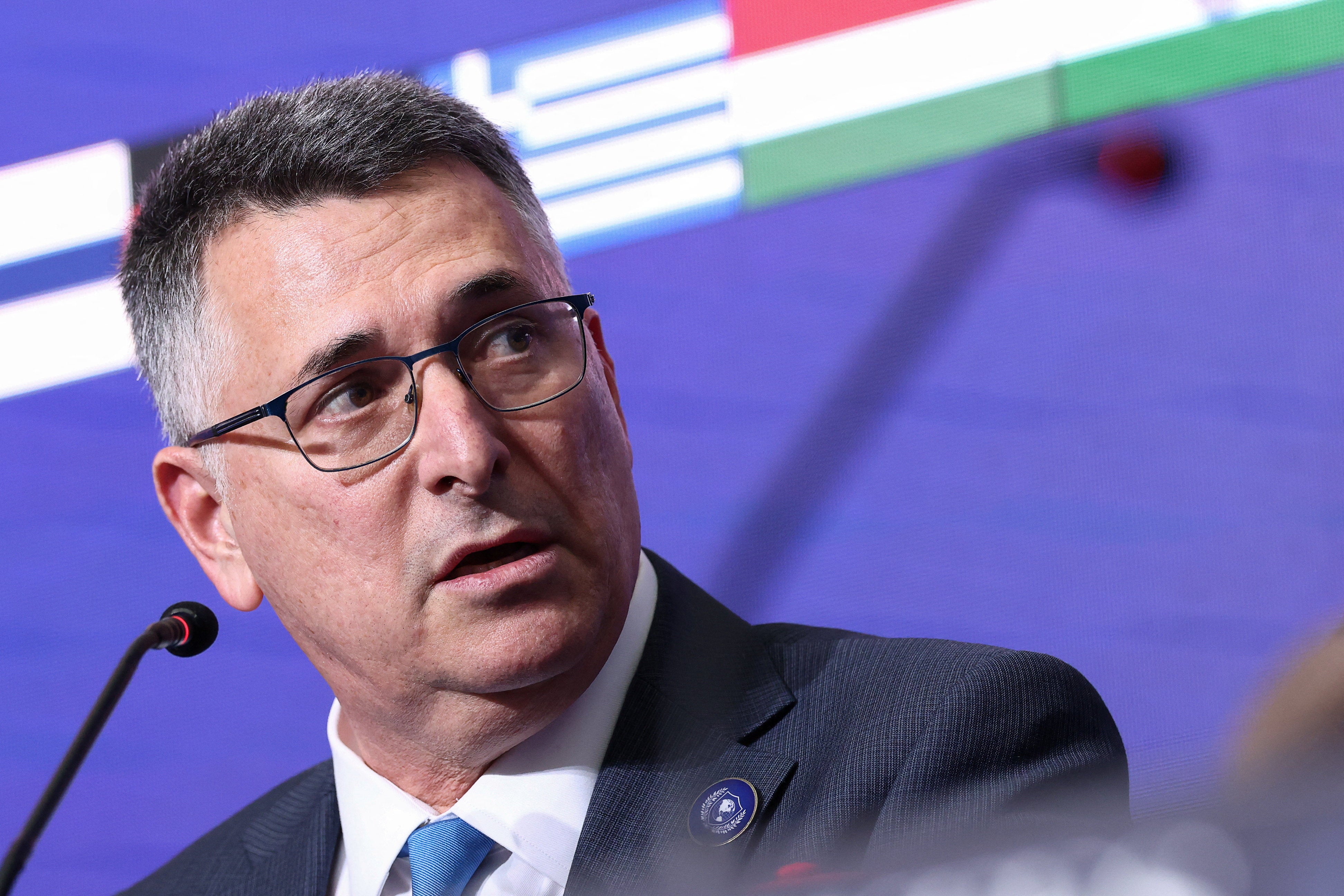 El ministro de Exteriores de Israel, Gideon Saar El ministro de Exteriores de Israel, Gideon Saar