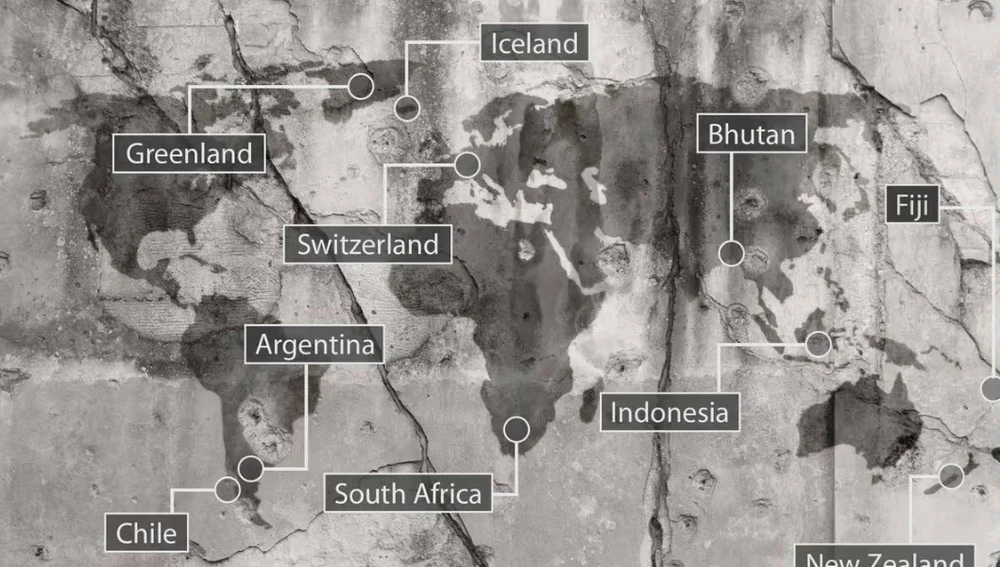 El mapa de los países más seguros en caso de III Guerra Mundial El mapa de los países más seguros en caso de III Guerra Mundial