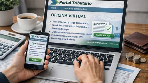 El 45% del pago de tributos cedidos ya se hace de forma telemática en Extremadura mediante la Oficina Virtual Tributaria El 45% del pago de tributos cedidos ya se hace de forma telemática en Extremadura mediante la Oficina Virtual Tributaria
