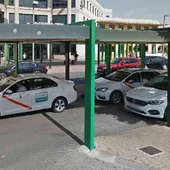 Parada de taxis frente a la estación del AVE de Ciudad Real Parada de taxis frente a la estación del AVE de Ciudad Real