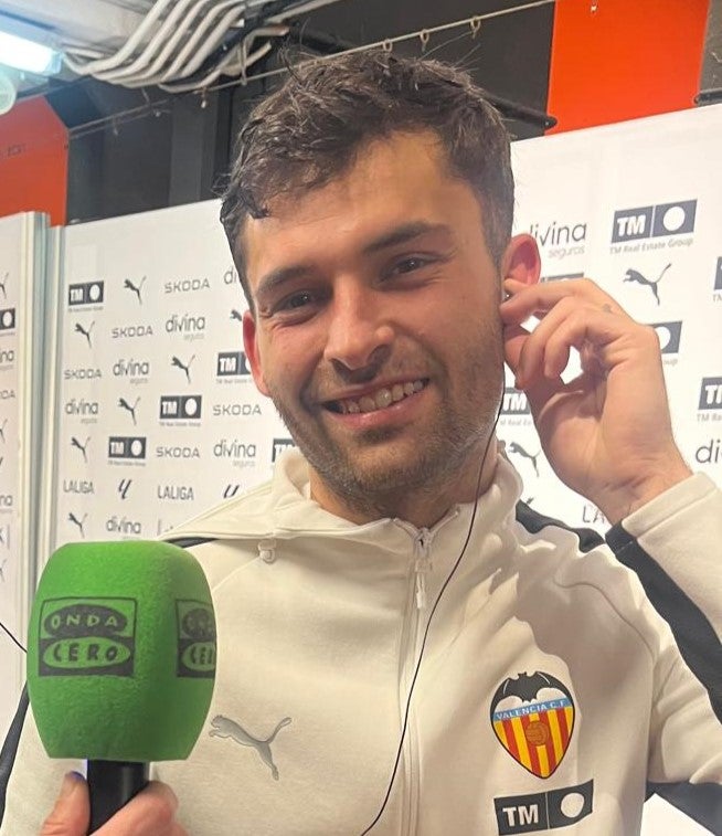 Hugo Duro en Radioestadio Noche tras la victoria ante el Alavés Hugo Duro en Radioestadio Noche tras la victoria ante el Alavés