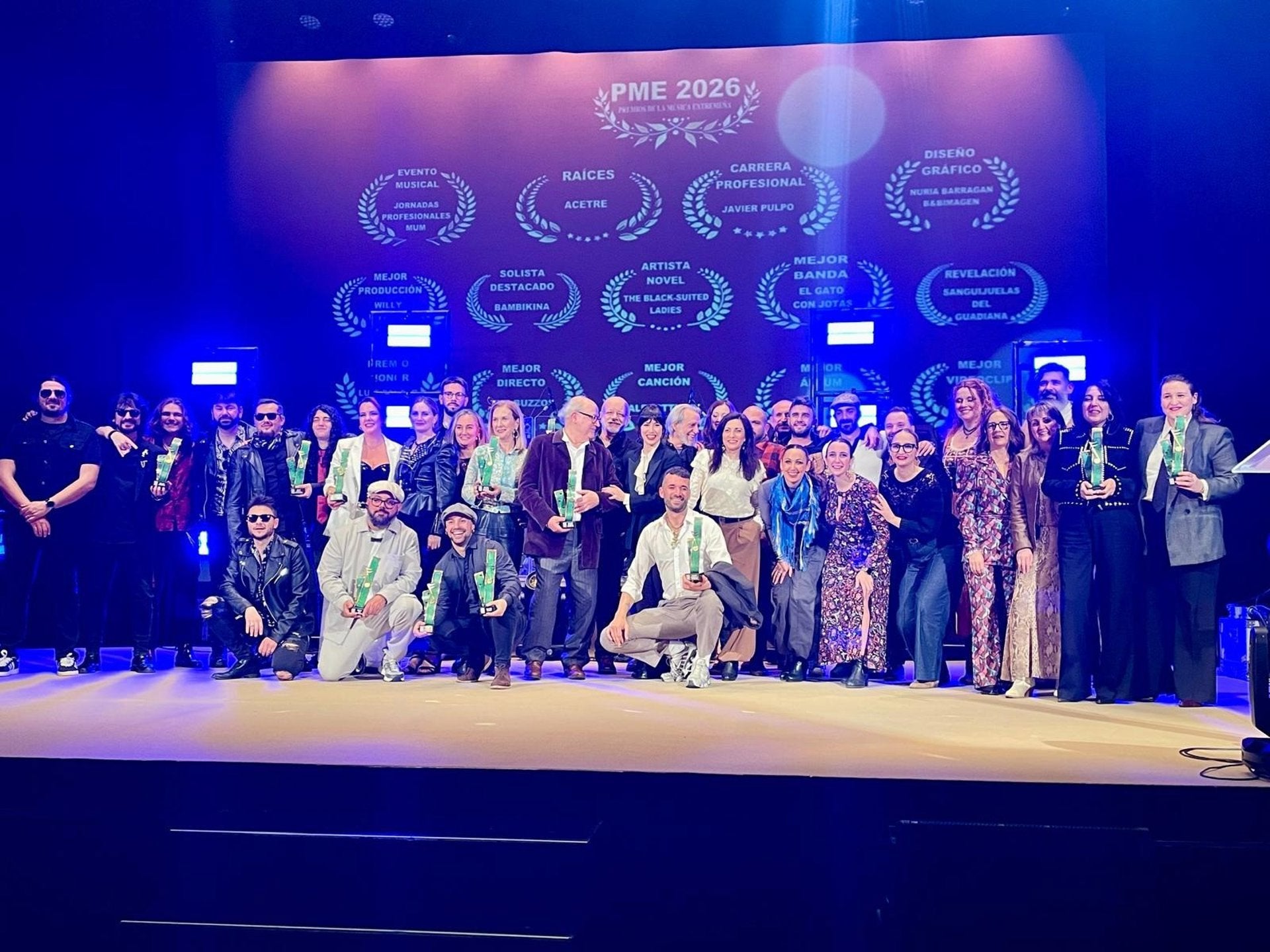 Luis Pastor, Acetre y Sanguijuelas del Guadiana entre los galardonados con los III Premios de la Música de Extremadura Luis Pastor, Acetre y Sanguijuelas del Guadiana entre los galardonados con los III Premios de la Música de Extremadura