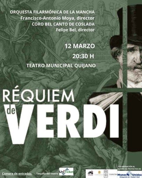 La OFMAN interpreta el Réquiem de Verdi este jueves en el Teatro Quijano de Ciudad Real La OFMAN interpreta el Réquiem de Verdi este jueves en el Teatro Quijano de Ciudad Real
