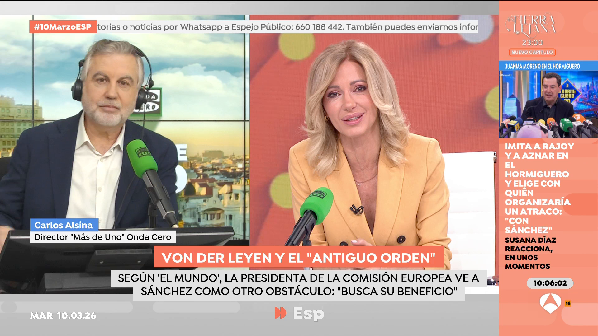 La pregunta de Alsina en Espejo Público: "¿Quién es Trump para decidir qué jefes de estado deben morir y cuáles pueden vivir?" La pregunta de Alsina en Espejo Público: "¿Quién es Trump para decidir qué jefes de estado deben morir y cuáles pueden vivir?"