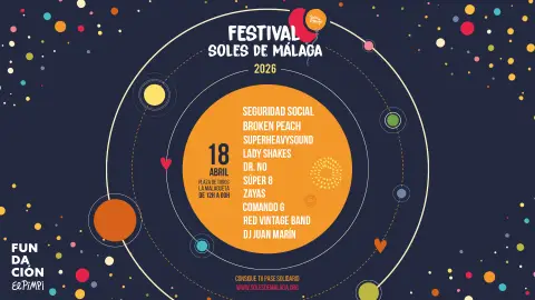 El Festival Soles de Málaga 2026 regresa el 18 de abril con 12 horas de música y solidaridad El Festival Soles de Málaga 2026 regresa el 18 de abril con 12 horas de música y solidaridad