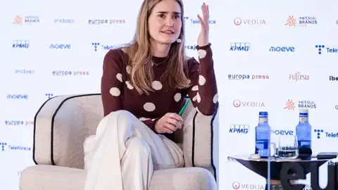 La vicepresidenta tercera y ministra de Transición Ecológica y Reto Demográfico, Sara Aagesen, durante un desayuno informativo de Europa Press La vicepresidenta tercera y ministra de Transición Ecológica y Reto Demográfico, Sara Aagesen, durante un desayuno informativo de Europa Press