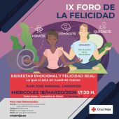 Cruz Roja Corredor del Henares Norte organiza una nueva edición del Foro de la Felicidad