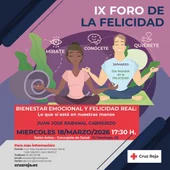 Cruz Roja Corredor del Henares Norte organiza una nueva edición del Foro de la Felicidad Cruz Roja Corredor del Henares Norte organiza una nueva edición del Foro de la Felicidad
