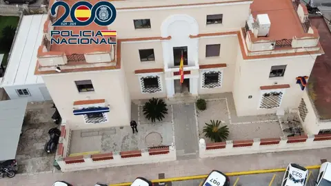 Una imagen aérea de la Comisaria de la Policía Nacional en Dénia Una imagen aérea de la Comisaria de la Policía Nacional en Dénia