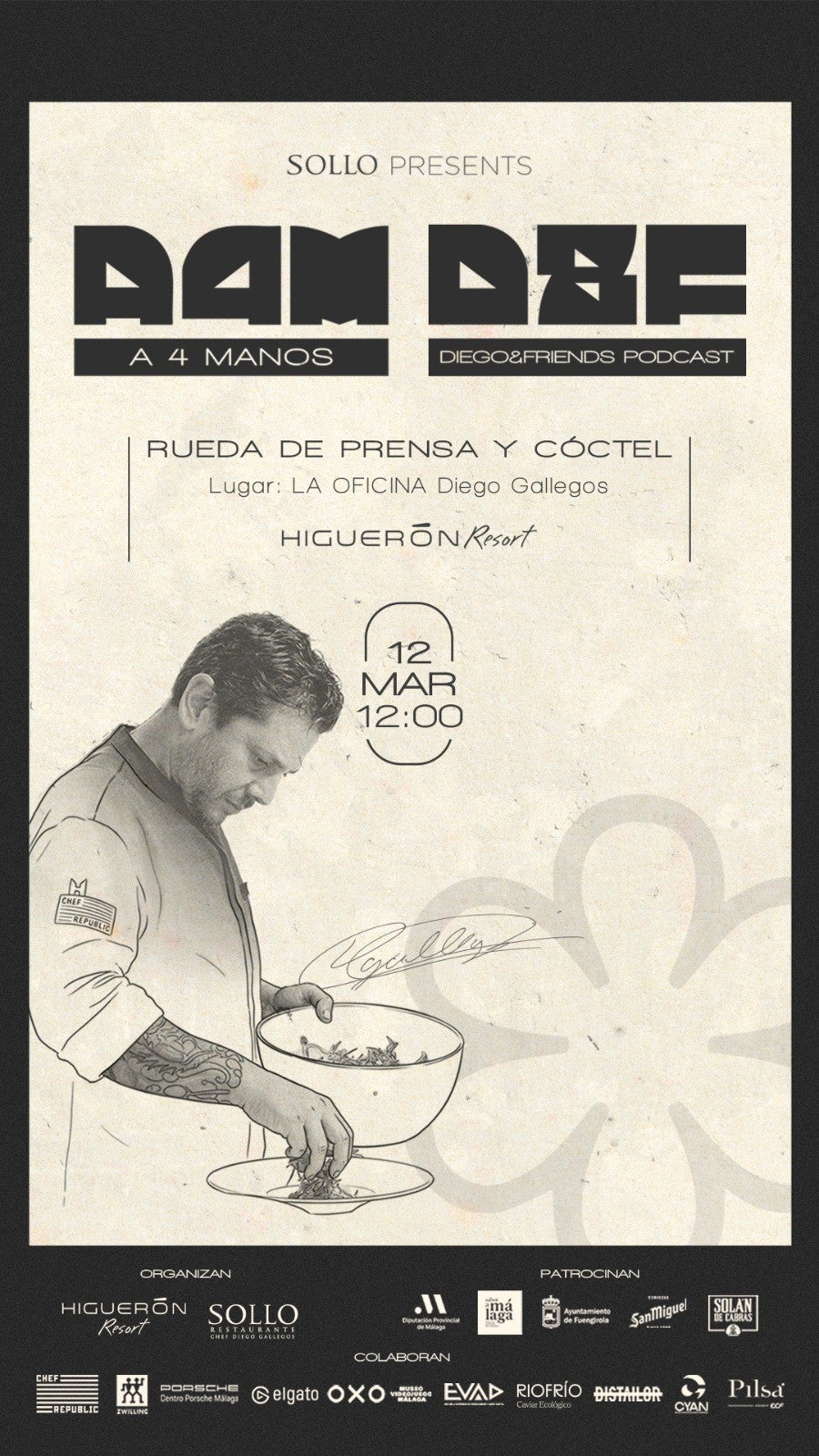 Grandes nombres de la gastronomía española se dan cita en la nueva edición de A Cuatro Manos en Higuerón Resort Grandes nombres de la gastronomía española se dan cita en la nueva edición de A Cuatro Manos en Higuerón Resort