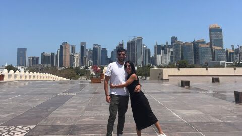 Miguel Ángel y Raquel en Doha (Qatar) Miguel Ángel y Raquel en Doha (Qatar)