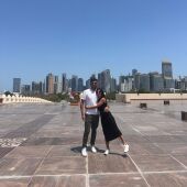 Miguel Ángel y Raquel en Doha (Qatar)