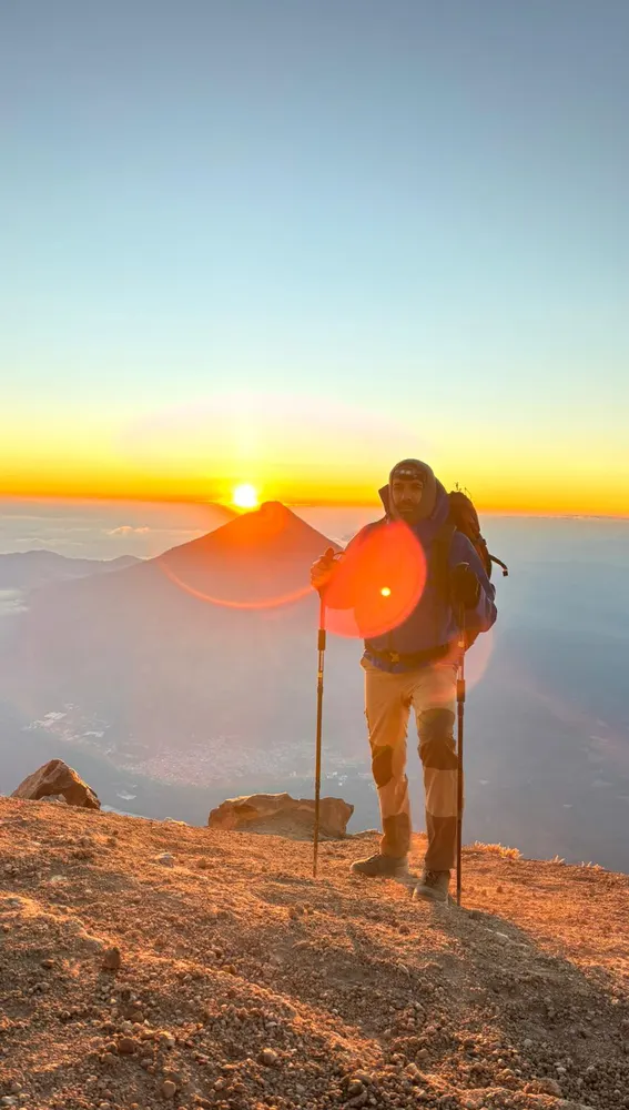 Cima del volcán Acatenango Cima del volcán Acatenango