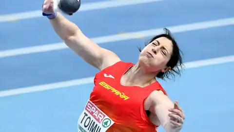 Belen Toimil, en un lanzamiento con España Belen Toimil, en un lanzamiento con España