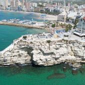 Benidorm inicia la licitación del contrato para la renovación del alumbrado del acantilado del Castell 