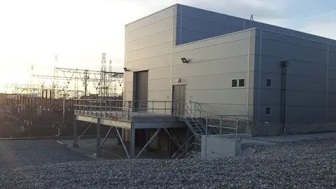 Imagen de una subestación eléctrica compactada subestación