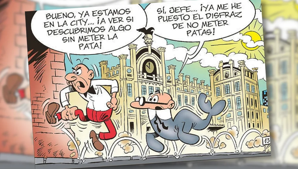 Una de les moltes històries en les quals Ibáñez va plasmar la seva tipografia singular Una de les moltes històries en les quals Ibáñez va plasmar la seva tipografia singular