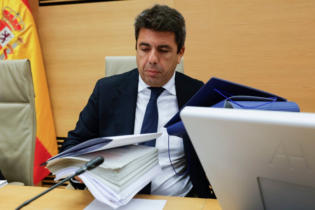 Carlos Mazón durante su comparecencia en la comisión de investigación de la dana del Congreso en noviembre último. Carlos Mazón durante su comparecencia en la comisión de investigación de la dana del Congreso en noviembre último.