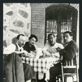 Fotografía de miembros de 'La Orden de Toledo' desde Venta de Aires. Fotografía de miembros de 'La Orden de Toledo' desde Venta de Aires.
