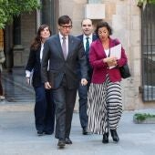 Salvador Illa i Alícia Romero