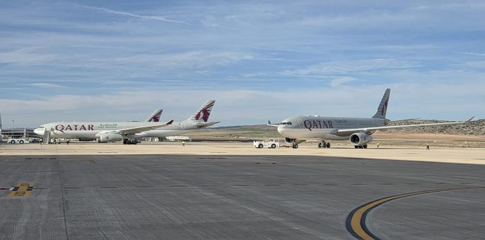 El aeropuerto de Teruel recibe 15 aviones de Oriente Medio El aeropuerto de Teruel recibe 15 aviones de Oriente Medio