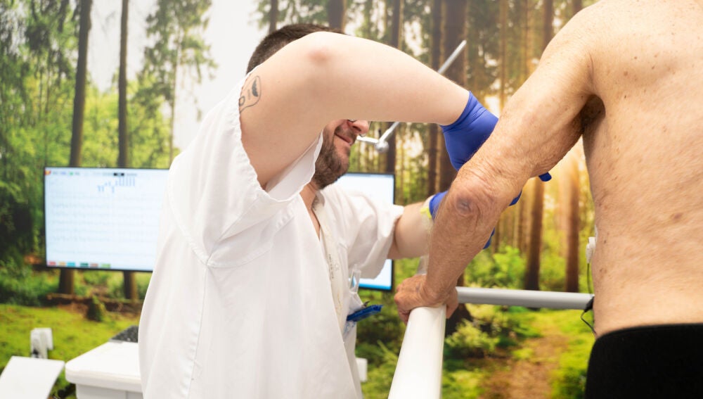 Un momento de la prueba