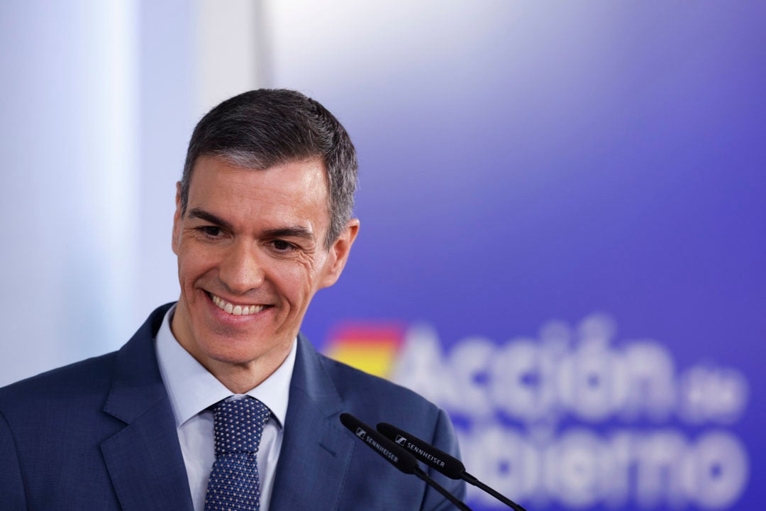 El presidente del Gobierno, Pedro Sánchez, tras finalizar la reunión del Consejo de Ministros El presidente del Gobierno, Pedro Sánchez, tras finalizar la reunión del Consejo de Ministros