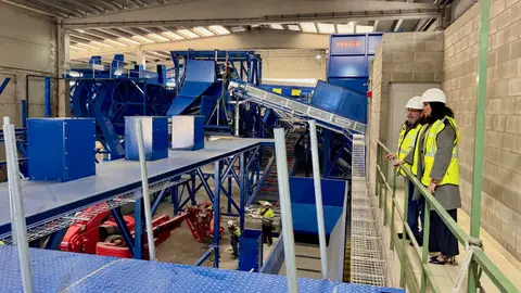 Obras para mejorar la eficiencia de la planta de reciclaje de envases de Huesca Obras para mejorar la eficiencia de la planta de reciclaje de envases de Huesca