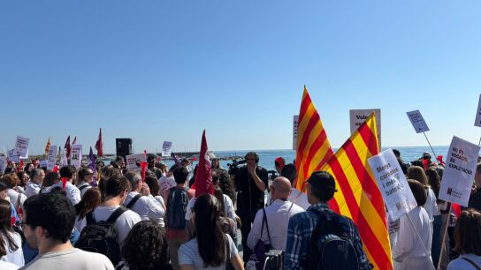 Manifestació dels metges a Barcelona