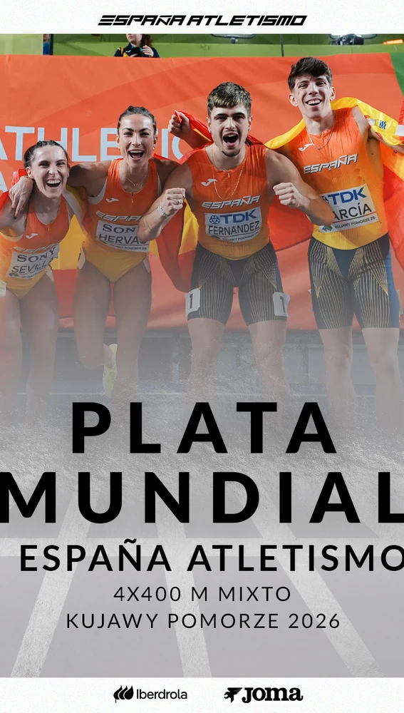 El cuarteto mixto celebra la medalla de plata mundial El cuarteto mixto celebra la medalla de plata mundial