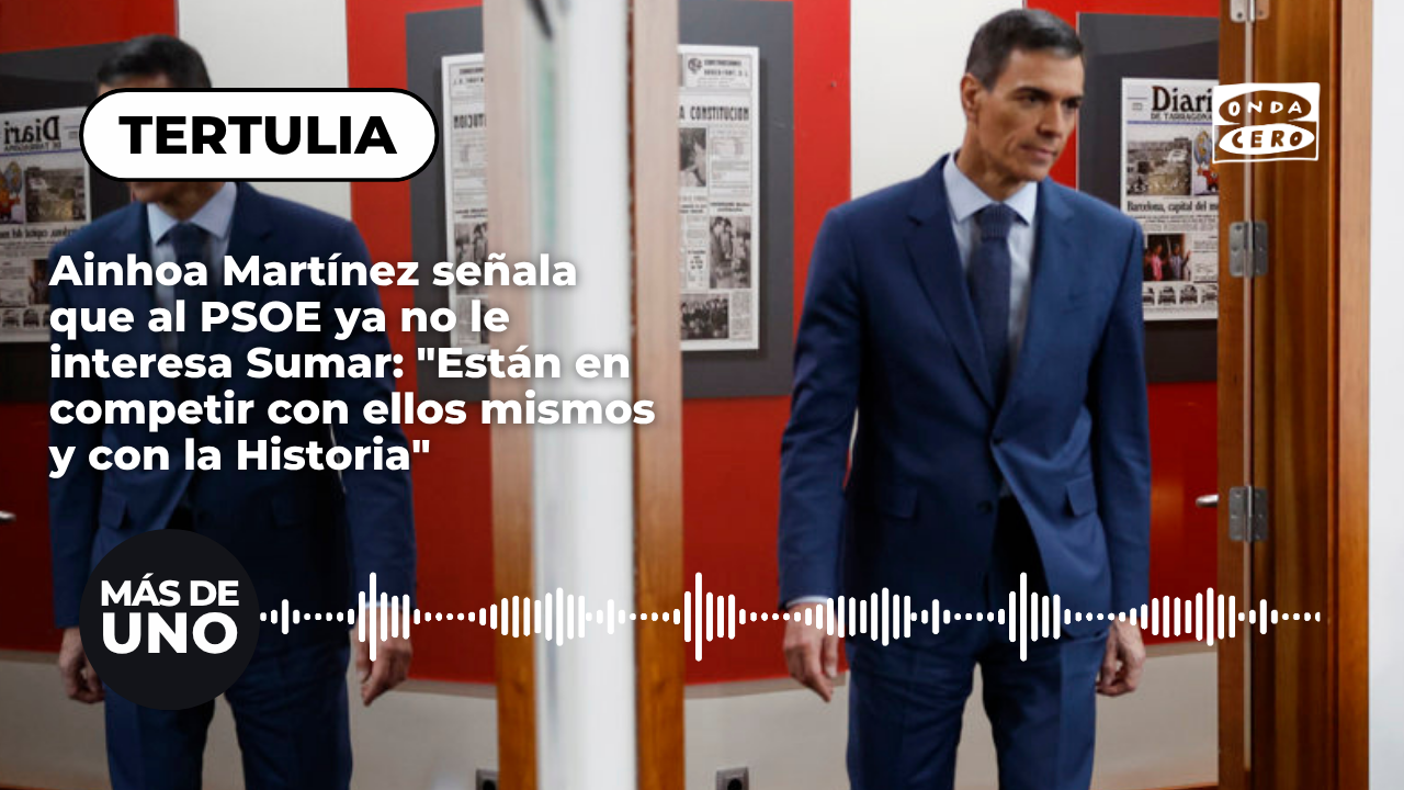 Ainhoa Martínez señala que al PSOE ya no le interesa Sumar: "Están en competir con ellos mismos y con la Historia" Ainhoa Martínez señala que al PSOE ya no le interesa Sumar: "Están en competir con ellos mismos y con la Historia"