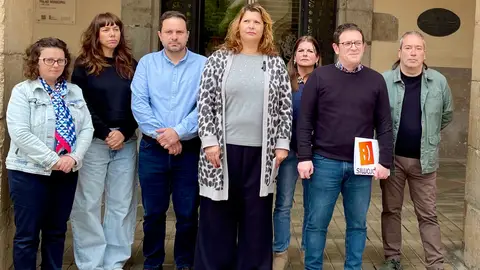 Concejales del PSPV y Compromís en Castelló Concejales del PSPV y Compromís en Castelló