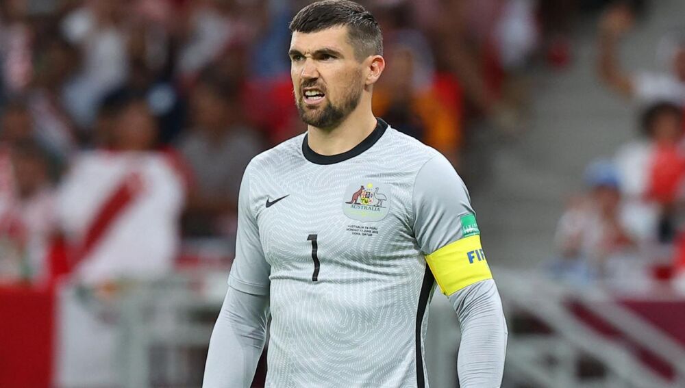 Australia's goalkeeper Mathew Ryan