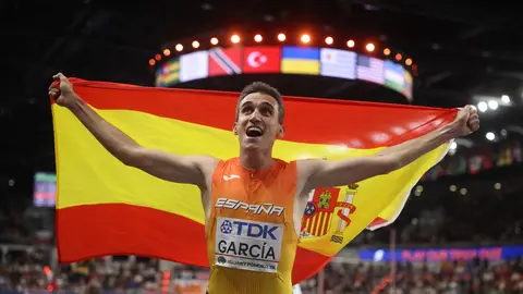 Mariano García, campeon del mundo de 1500 Mariano García, campeon del mundo de 1500