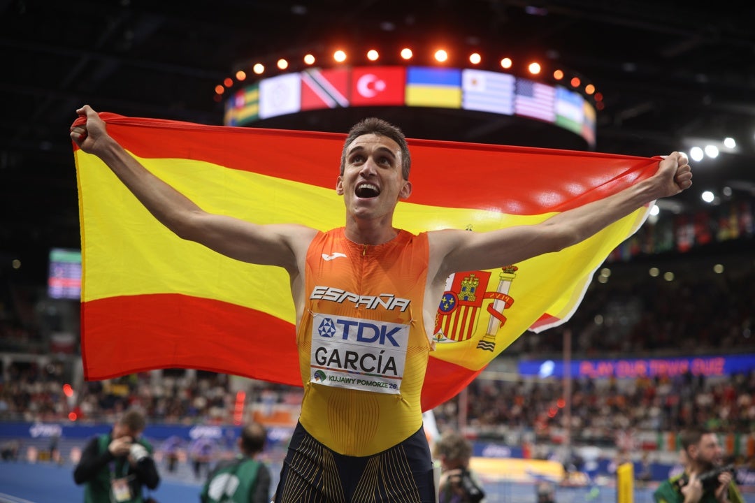 Mariano García, campeon del mundo de 1500 Mariano García, campeon del mundo de 1500