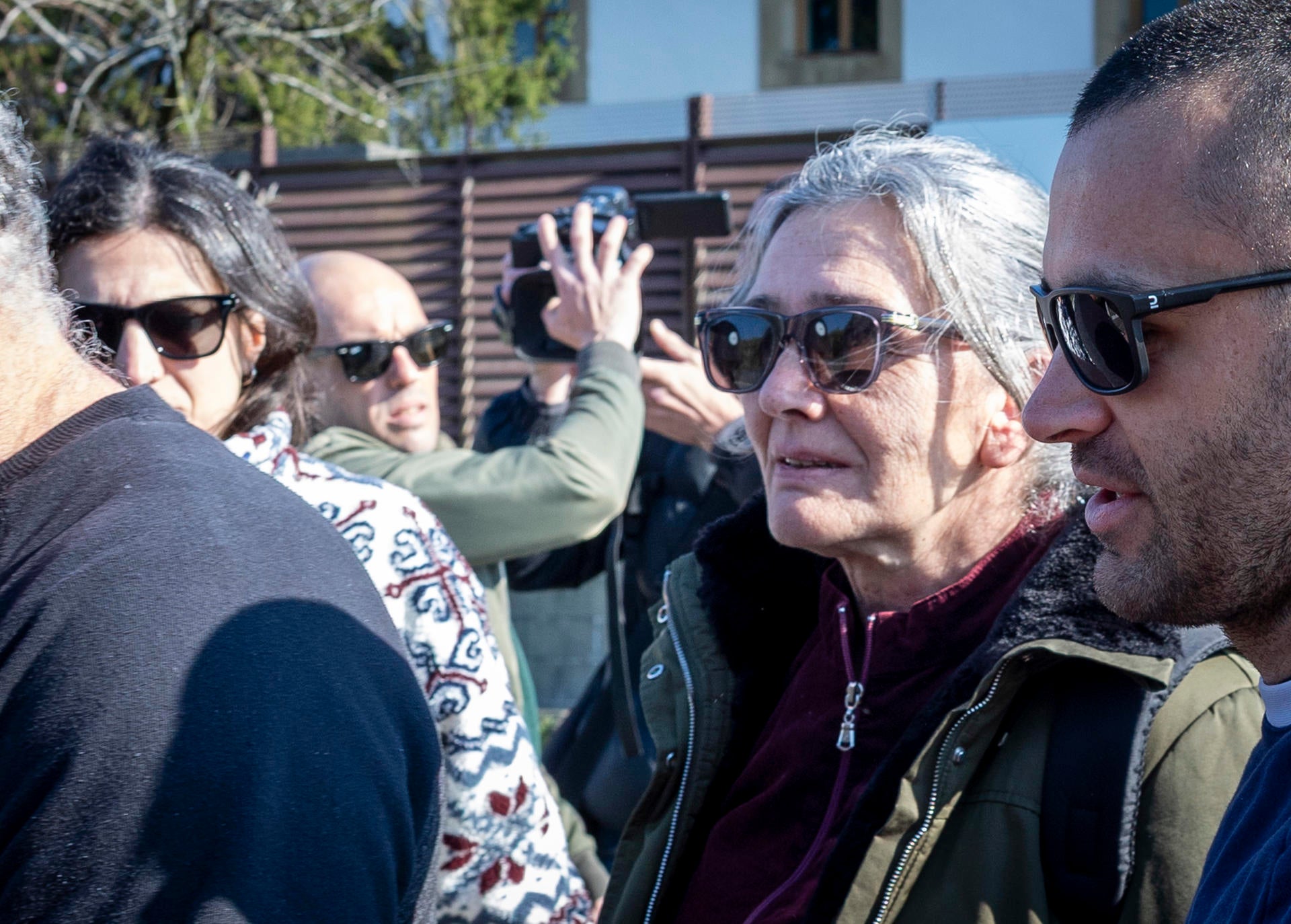 Anboto, la exjefa de ETA condenada a cientos de años, a su salida de prisión esta mañana. Anboto, la exjefa de ETA condenada a cientos de años, a su salida de prisión esta mañana.