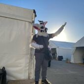 Una persona disfrazada en el Festival de Manga de Cádiz