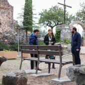 La alcaldesa de Onda, Carmina Ballester, ha visitado la zona para comprobar el resultado de los trabajos.