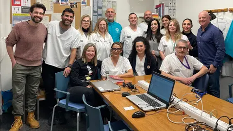 Integrantes de la unidad de Hospitalización a Domicilio y Cuidados Paliativos del Hospital General de Elda. Integrantes de la unidad de Hospitalización a Domicilio y Cuidados Paliativos del Hospital General de Elda.
