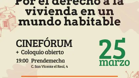 La Mesa por la Vivienda de Segovia programa diversos actos para recordar los Días de Acción Global por la Vivivenda Derecho a la vivienda