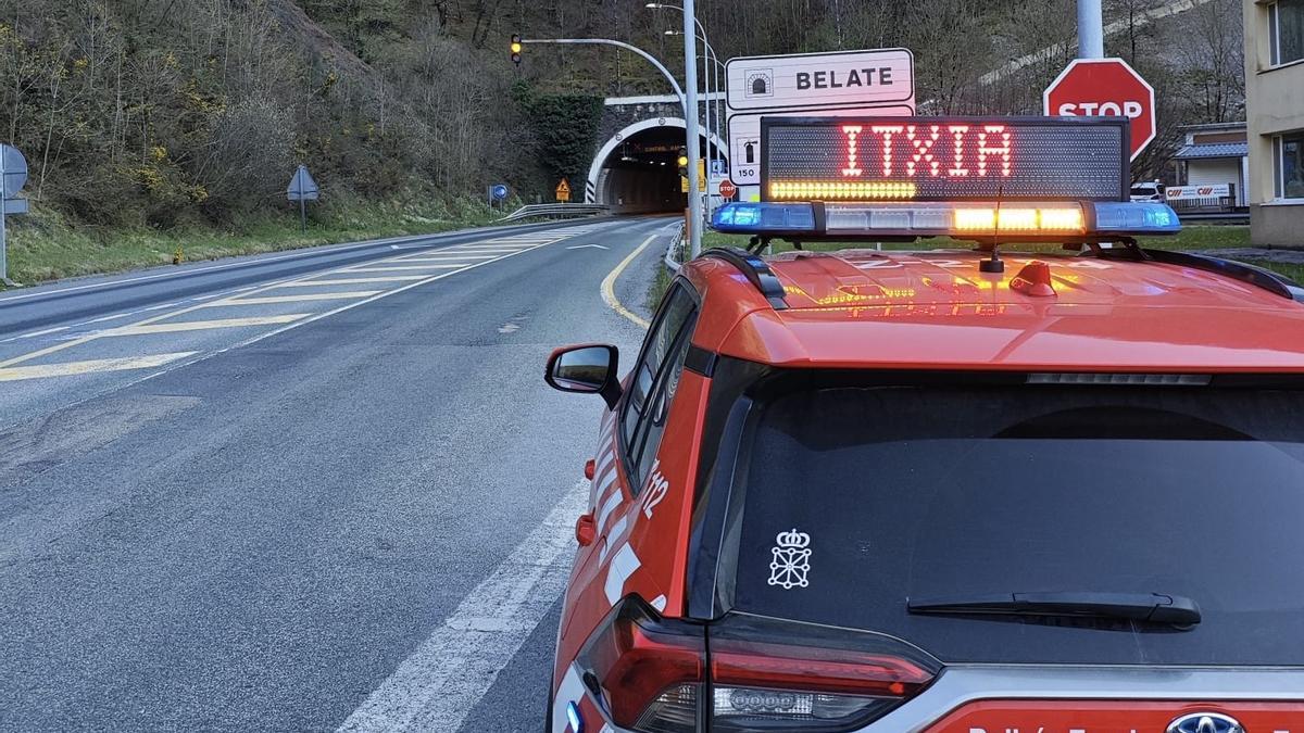Las obras en el túnel de Belate causarán afecciones de tráfico durante cinco días en la N-121-A Las obras en el túnel de Belate causarán afecciones de tráfico durante cinco días en la N-121-A