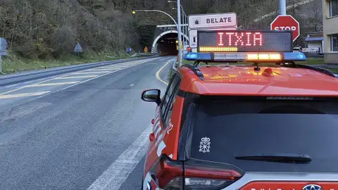 Las obras en el túnel de Belate causarán afecciones de tráfico durante cinco días en la N-121-A Las obras en el túnel de Belate causarán afecciones de tráfico durante cinco días en la N-121-A