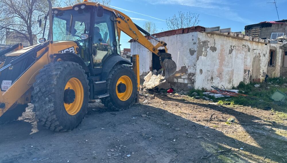 Derribo de una chabola en San Martín de Porres