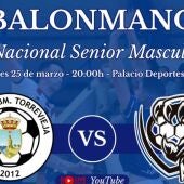 Cartel del partido que disputa esta tarde frente al Águilas el CBM Mare Nostrum Torrevieja